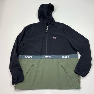 Men’s Levi’s Strauss & Co. 1/2 Zip Pullover Windbreaker Size 2XL